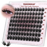 TOOCHUNAG manga lash clusters 12-16mm in natural D curl for subtle volume.