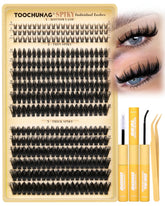 TOOCHUNAG manga lash clusters 300pcs for dramatic anime eyelash looks