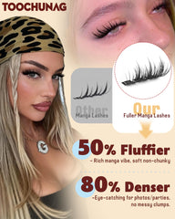 TOOCHUNAG manga lashes design clusters enhance eye definition and liveliness