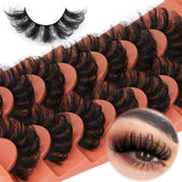 TOOCHUNAG mink lashes fluffy 20-22mm for bold, camera-ready volume and drama