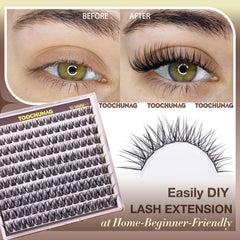 TOOCHUNAG reusable lash clusters 160pcs for value and reuse