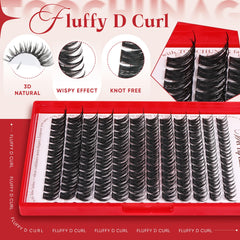 TOOCHUNAG shape‑memory fiber lashes with durable curl retention