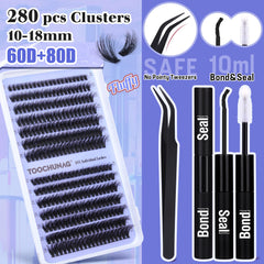 TOOCHUNAG wispy lash clusters for natural-looking fullness