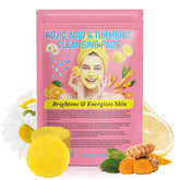 Tooffi turmeric kojic cleansing pad close-up for gentle exfoliation
