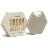 TOOLETRIES exfoliador corporal 2.0 con mango ergonómico para exfoliar cómodamente en la ducha.