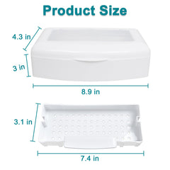 TOPCOMWW Sterilizer Box Lift Basket shows drainage as the lid opens.