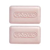 Topicals Faded cleansing bar 2-pack front view, compact and travel-friendly for daily cleansing.