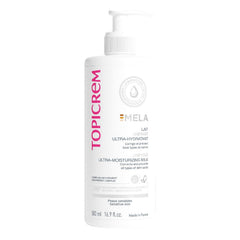 Topicrem GIGATEMP Mela bottle front view for easy application