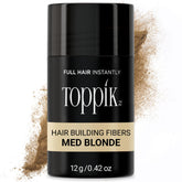 Toppik Hair Building Fibers application shot for instant fullness on thinning areas
