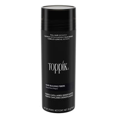 Toppik Hair Building Fibers black bottle blend naturally for fuller look.