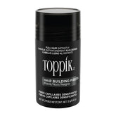 TOPPIK Hair Building Fibers Black packaging demonstrates an easy thinning-hair solution