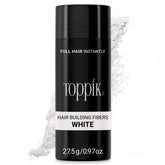 TOPPIK bottle close-up showing natural color blend of fibers