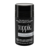 TOPPIK hair building fibers gray 12g jar blends with natural hair for fullness