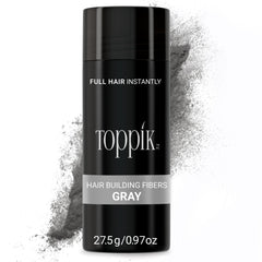Toppik Hair Building Fibers gray canister blending for instant fullness