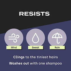 TOPPIK weather resistance withstands wind and sweat for lasting look