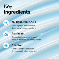 Torriden DIVE IN 5D hyaluronic acid molecules close-up suggests deep hydration potential.