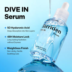 Torriden DIVE IN Serum pump dispenser in use for daily prep
