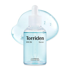 Sérum Torriden con hidratación ligera para piel suave y fresca.