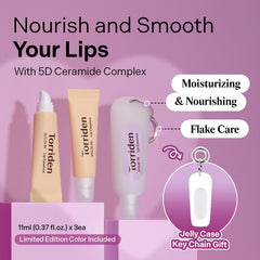 Torriden lip essence pack front showing clean beauty presentation.