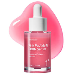 TOSOWOONG Pink Peptide 12 PDRN serum bottle promoting glow and hydration