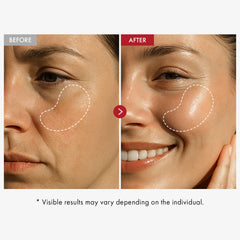 Cream swirl demonstrating lightweight texture ideal for morning and night routines
