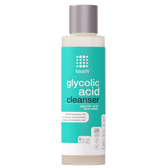 TOUCH gel-limpiador con ácido glicólico 10% en botella para exfoliar suavemente