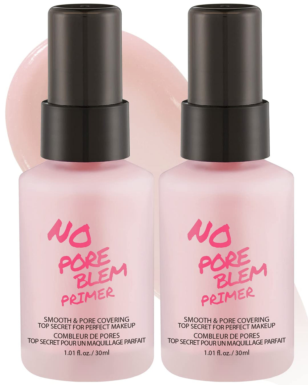 Touch in Sol No Pore Blem Primer bottle and pump for smooth base and long wear.