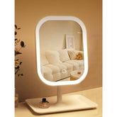 Touch-Sensitive LED vanity mirror front view for precise makeup lighting.