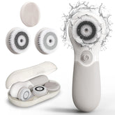 TouchBeauty face scrubber with soft fiber head for daily gentle cleansing.