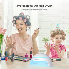 TOUCHBeauty compact LED nail lamp ideal for travel and small spaces.