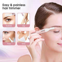 TOUCHBeauty pen-shaped trimmer close-up highlights its slim, ergonomic grip for easy handling.