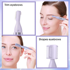 TOUCHBeauty grooming attachments show two sizes for eyebrow shaping control