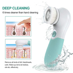TOUCHBeauty soft-bristle head provides gentle cleansing for all skin types