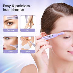 TOUCHBeauty precision trimmer with dual blades for detail work without pulling