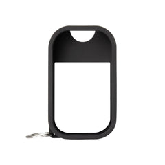 Touchland jet black hand mist case features a sleek silicone shell protecting your 1 oz bottle.