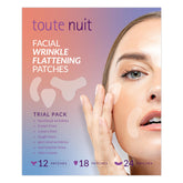 Toute Nuit wrinkle patches forehead Y-shape for targeted smoothing overnight.