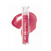 Tower 28 ShineOn Labial Jelly, aplicación suave y brillo hidratante para labios sensibles.