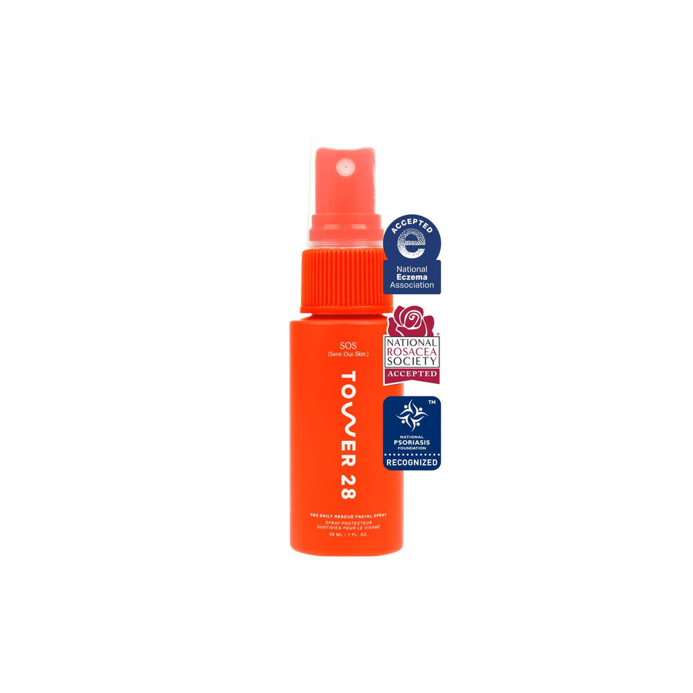 Tower 28 SOS Daily Rescue rociador facial: calma irritación y reduce enrojecimiento.