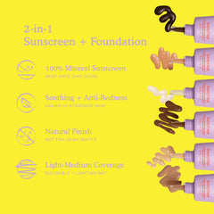 Applying SunnyDays with fingertips for sheer coverage
