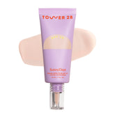 Tower 28 SunnyDays tinted moisturizer bottle for natural buildable coverage.