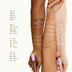 Tower 28 Swipe Serum Concealer 2.0 delivers a smooth, hydrating glide on application.