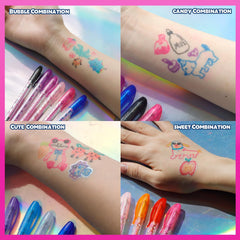 Townley Girl Barbie glitter pen close-up shows rich pigments for sparkly designs