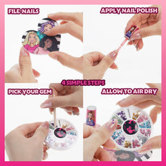 Townley Girl Barbie Movie Set esmaltes retirables, sin químicos agresivos.