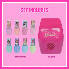 Barbie Townley Girl: secador de uñas portátil para secado rápido.