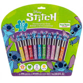 Townley Girl Disney Stitch brillos labiales en empaque, ideal para fiestas