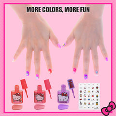 Botella rosa neón de Townley Girl Hello Kitty para looks brillantes