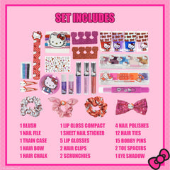Townley Girl Hello Kitty nail polish bottles display in bright colors
