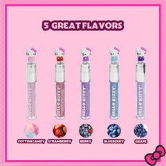 Townley Girl Hello Kitty, tubos de brillo labial, colores suaves para juego diario.