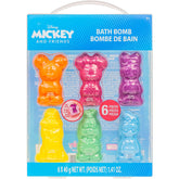 Townley Girl Mickey bath bomb with Daisy mold delivers colorful fizz for a fun bath.