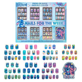 Townley Girl Stitch uñas pre-adhesivas listas para manitos pequeñas.